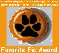 ORANGE TABBY CAT STAMP OF APPROVAL